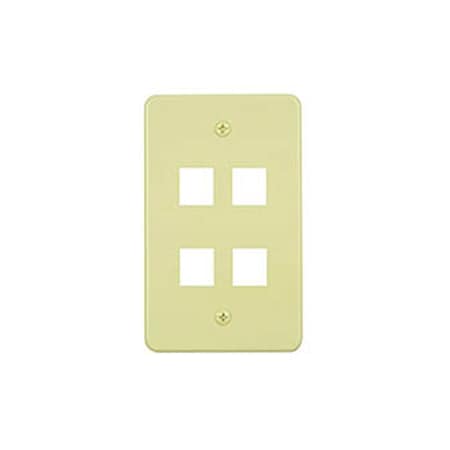 Allen Tel Versatap Faceplate, 4-Port, Ivory AT30-4-09